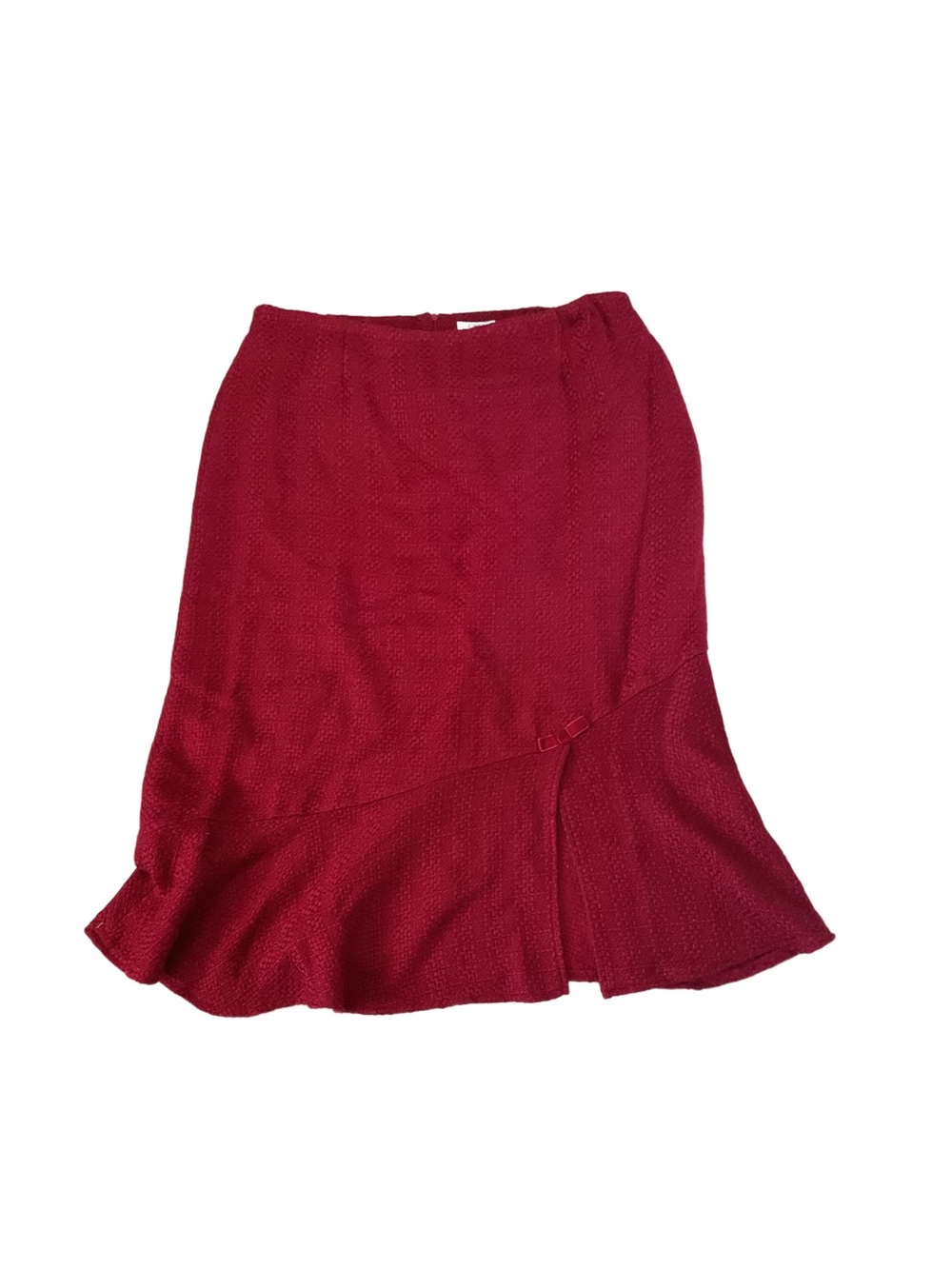 Cato Women’s Red Flounce Hem Skirt bow